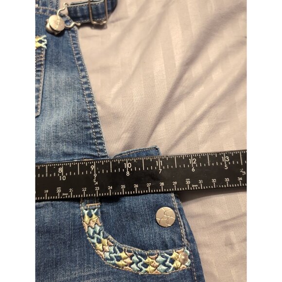 Jessica Simpson Blue Denim Shortall Overalls Girl Toddler Size 5 - Picture 6 of 6